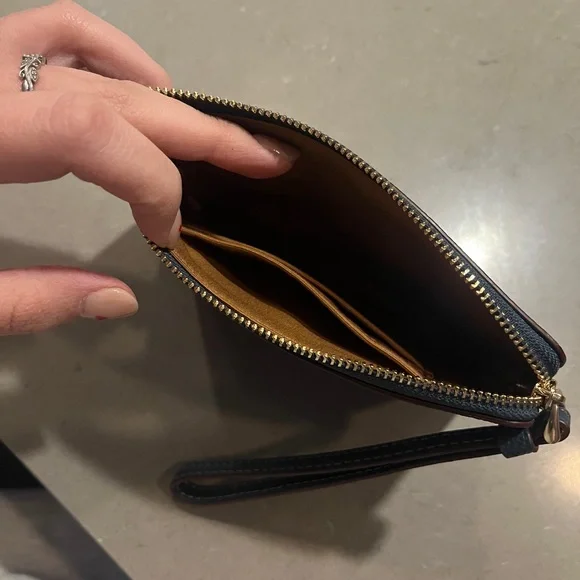 Coach Corner Zip Wristlet - Picture 2 of 4